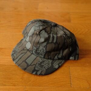 Camel Cigarettes Joe Camel Bark Camo Snapback Hat Mens Green Vintage 90s OSFA OS